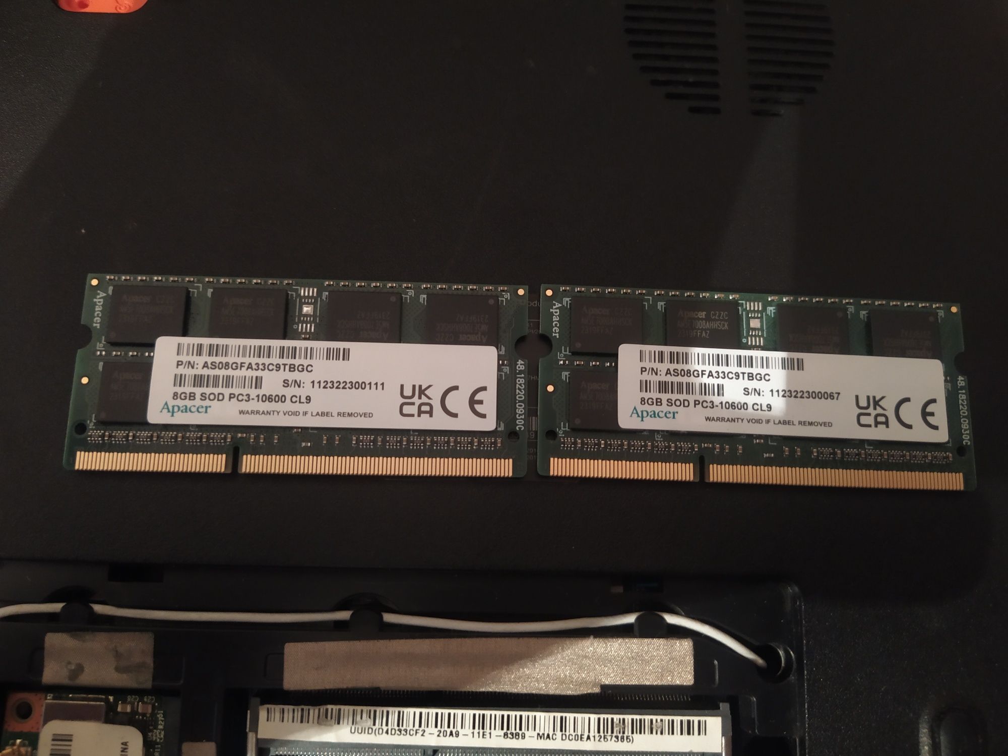 Apacer Оперативная память DDR3 1333 Мгц 2 плашки по 8 ГБ