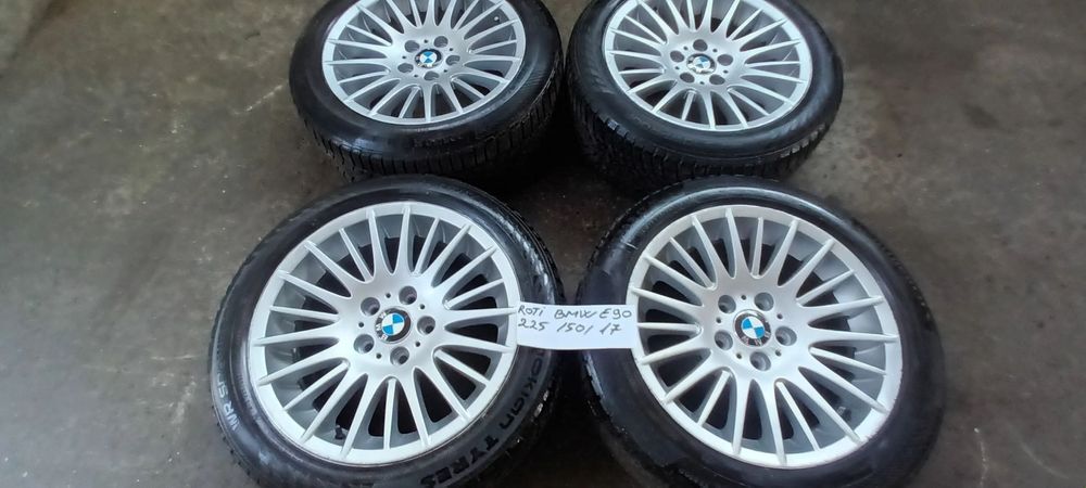 Roti Jante + Anvelope Set Roti 225/50/R17 BMW 90