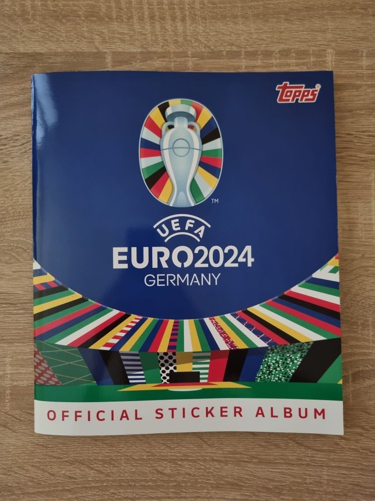 НАМАЛЕНИЕ! 100% попълнен албум за стикери Topps Euro 2024