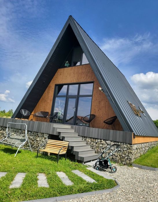 Cabane A-frem din lemn