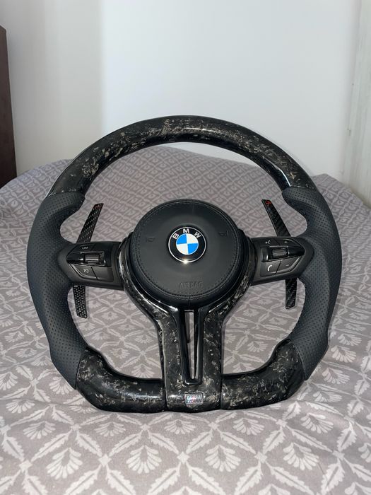 volan carbon forjat custom BMW F10 F36 F30 F01 seria 3 4 5 6 7