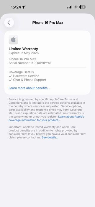 НОВ! 1TB! Iphone 16PRO MAX Лизинг от 88лв/м White titanium Гаранция!