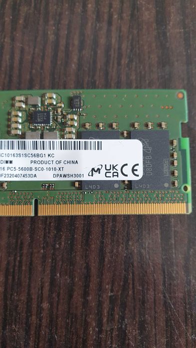 RAM DDR5 8GB 5600 MHz 1.1v Memorie Micron memorii rami laptop pc