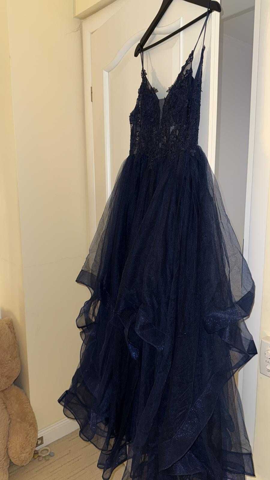 Vand rochie de ocazie Mascara culoare navy, marimea 36