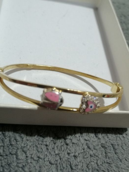 Brățară fixă fetițe, aur galben, 14 k, 585, 5,10gr