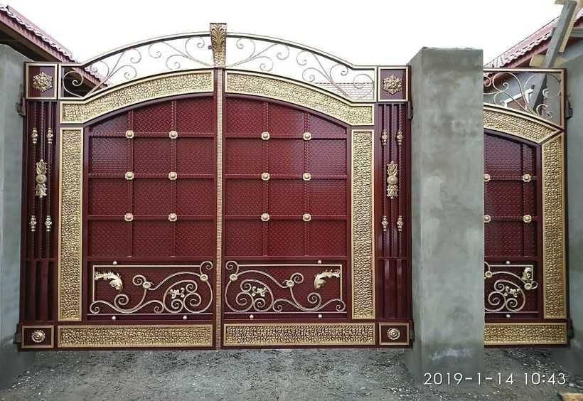 Забор Вороты с Калитка Распашные Откатные Варота Какпа Сварочные Работ