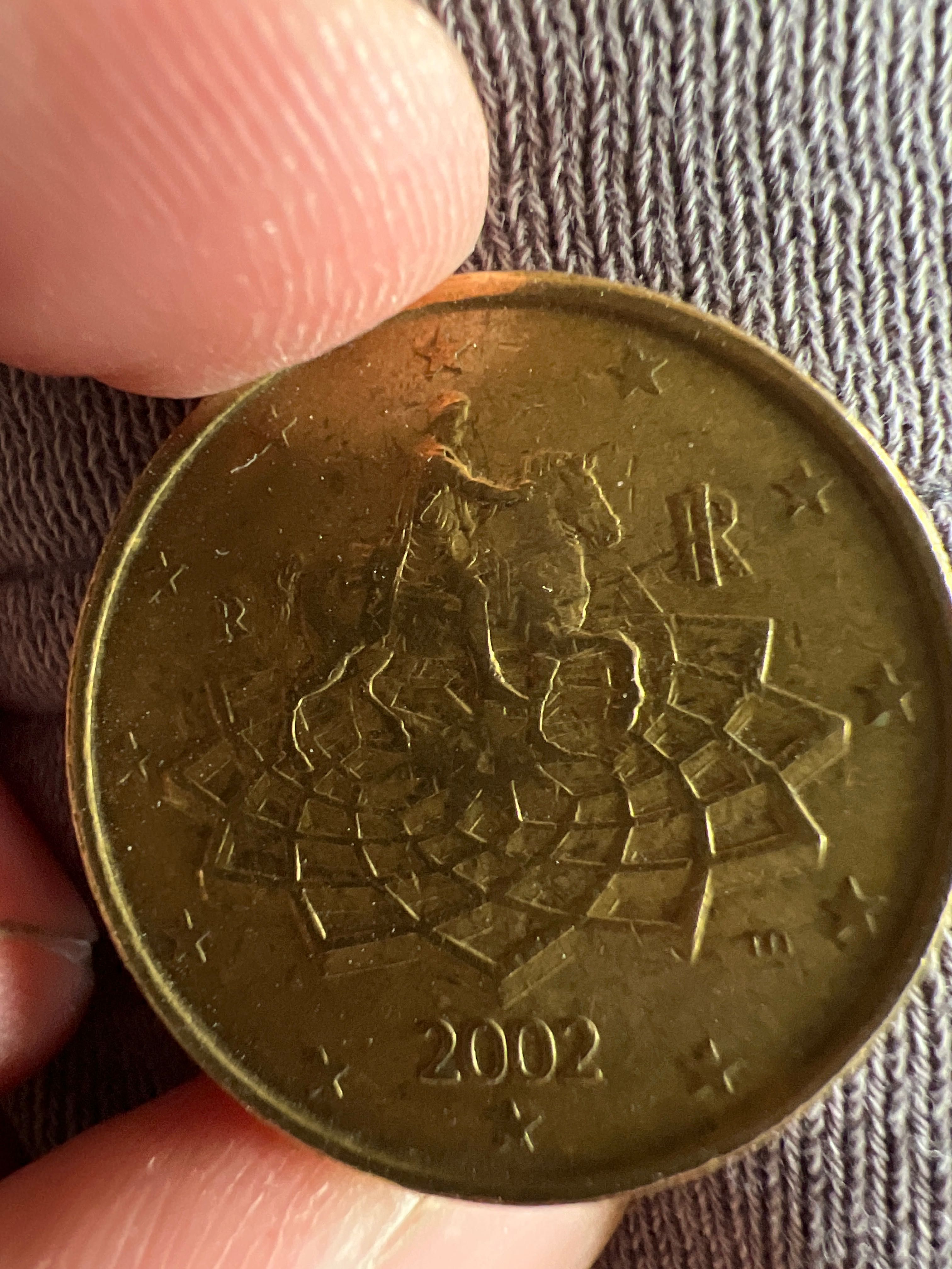 Moneda 50 euro cent 2002