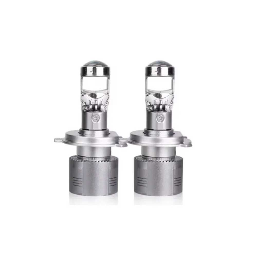LED крушка с лупа  H4 Canbus, 12-24V, 220W, 30000LM, 5700К
