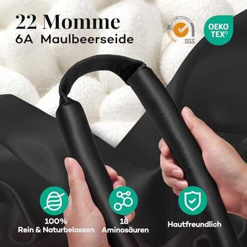 Нов Копринен безтоплинен ролер за къдрици коса Umisleep 99 см черен