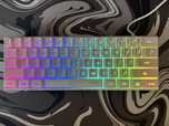 RGB 60% бяла клавиатура