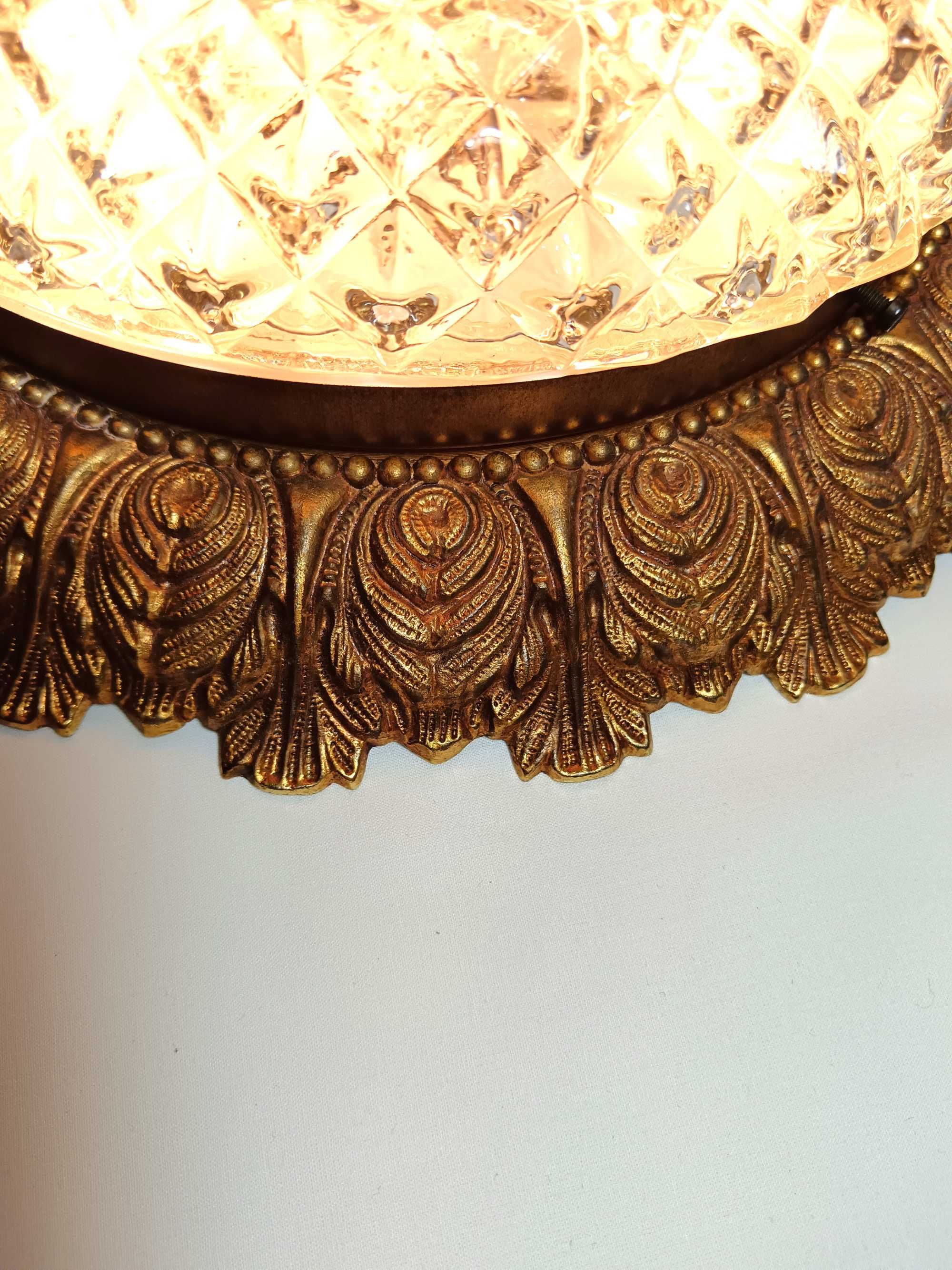 Plafoniera (1 din 2) Art Deco Mid-Century Modern, stil Limburg vintage