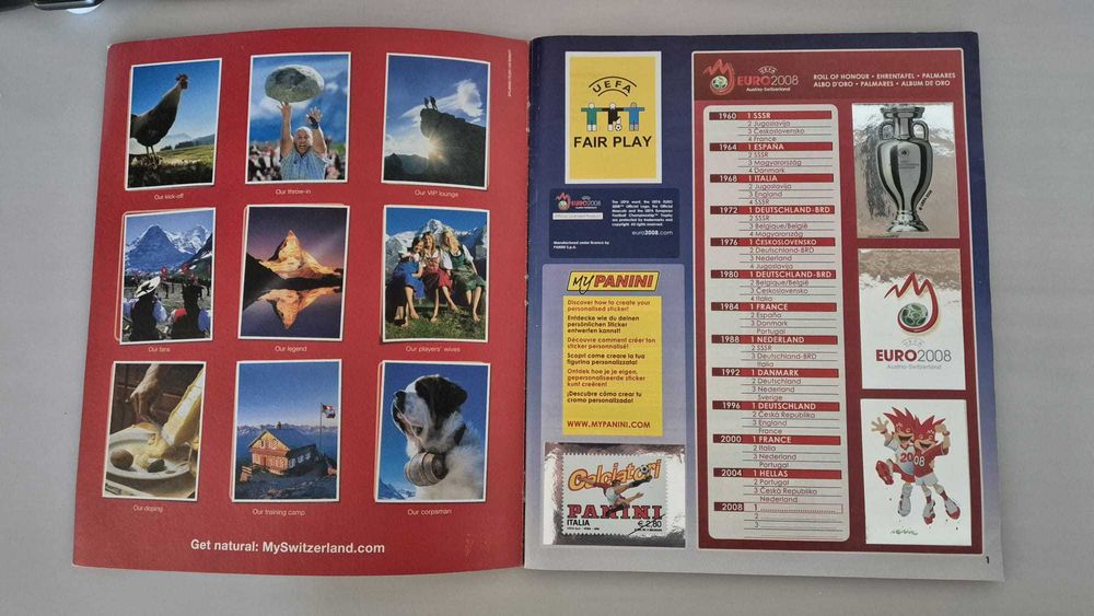 Album Panini EURO 2008 complet, stare 9.5/10