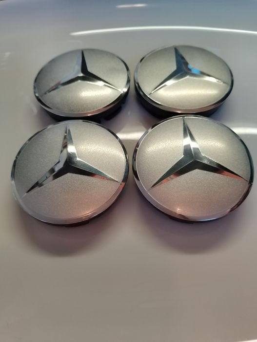 Капачки за джанти Мерцедес сиви декоративни тапи за джанти 52/55