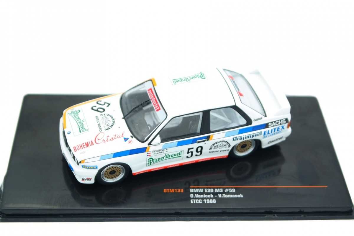 Macheta BMW M3 E30 #59 Pilsener Urquell ETCC 1988 IXO 1:43