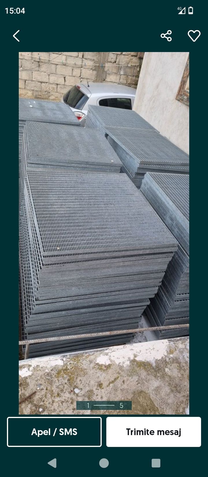 Gratare metalice galvanizate