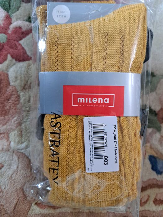 Дълги дамски чорапи над коляното с панделка