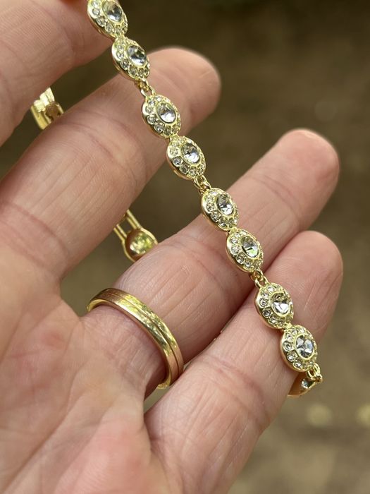 Bratara Swarovski auriu