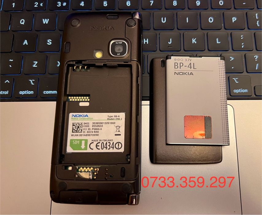 Telefon Nokia E90 CA NOU vintage colectie RARITATE RA6 9300 9300i 9500