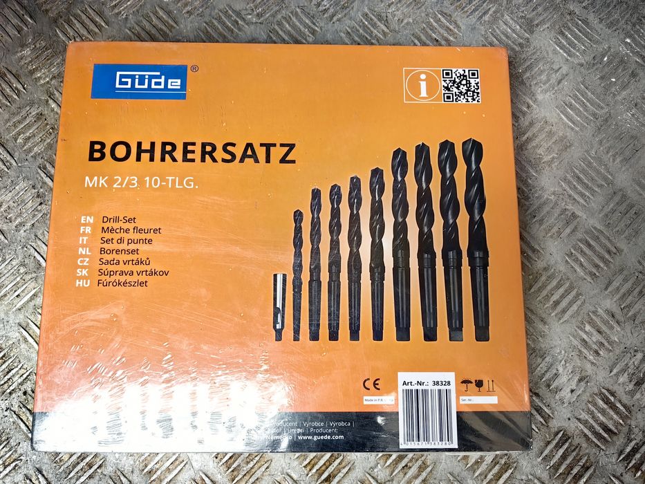 GÜDE HSS Комплект свредла Bohrersatz MK2 MK3 10 части