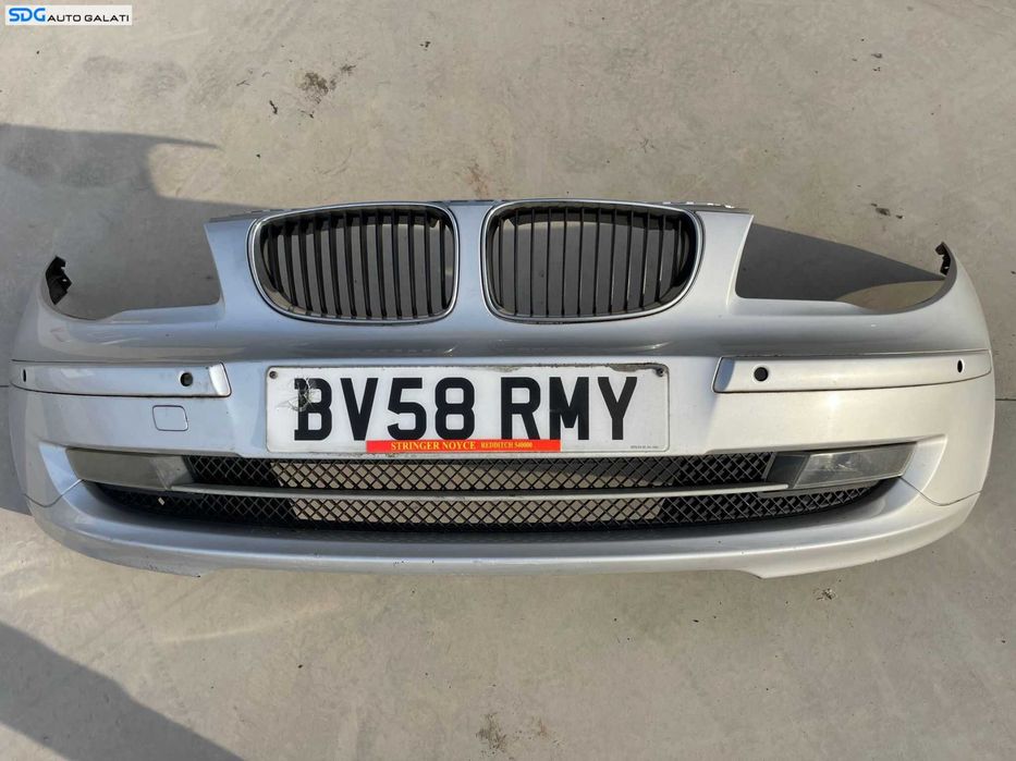 Bara Spoiler Fata Completa cu Grile si Proiectoare BMW Seria 1 E81 E87 LCI Facelift 2007 - 2011 Culoare Titansilber Cod 7185553 718555310 [Z0070]