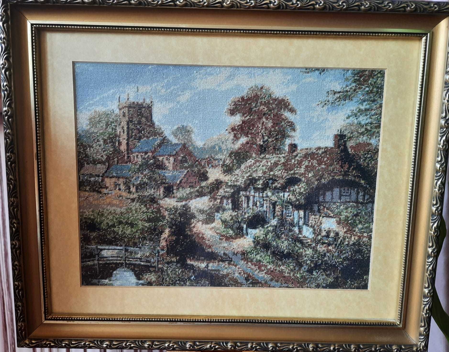 Goblen - Casă cu podeț 25 x 19 (cm)