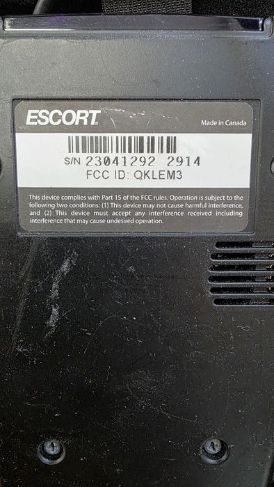 Detector Radar Escort Redline