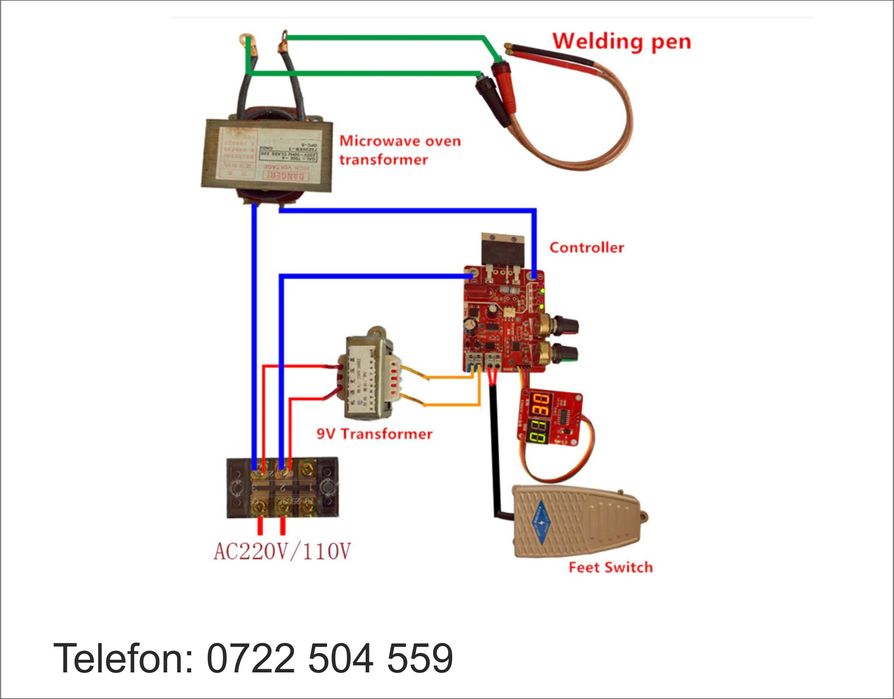 Controler aparat de sudura in puncte -100A