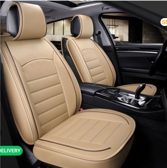 Huse scaune auto imitatie piele fata+spate