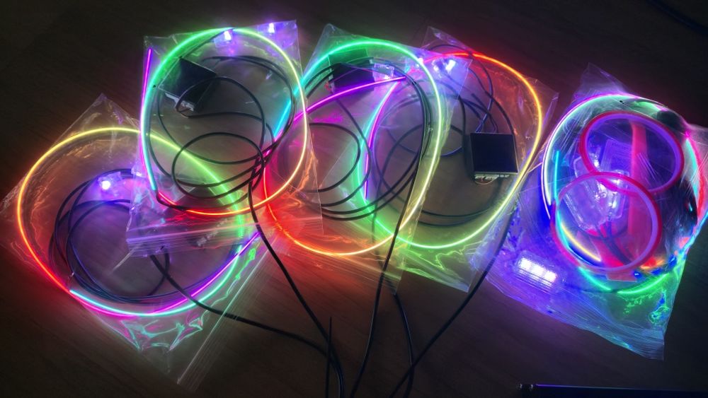 Kit lumini ambientale 18 in 1 led interior rgb symphony banda led auto