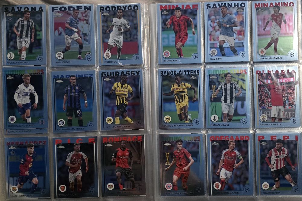 Set Complet Base Topps Chrome UCC 2024-2025
