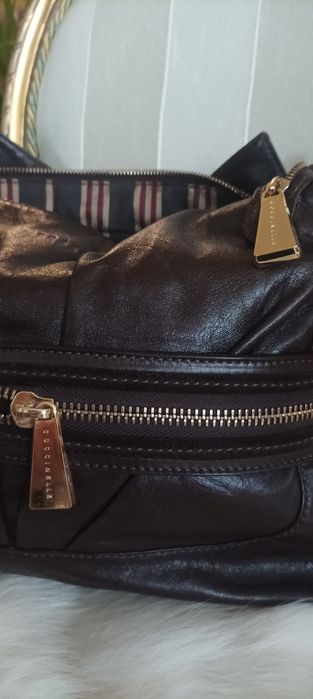 "COCCINELLI" - Дамска чанта от естествена кожа - Напа