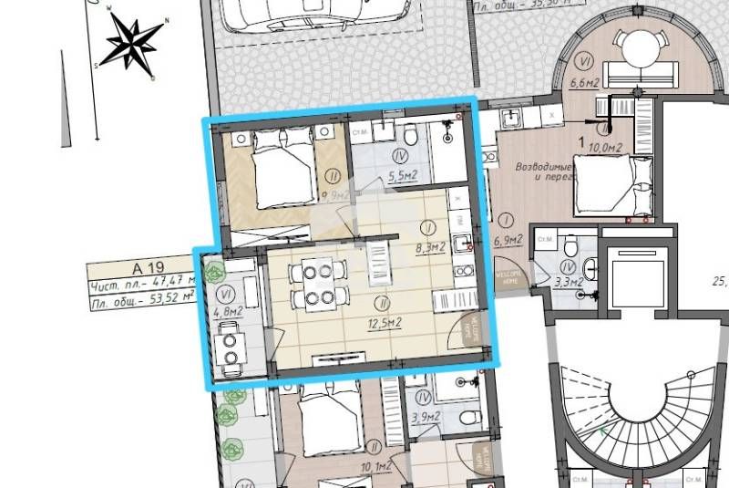 Продава се Двустаен апартамент в Варна, Чайка - 53 кв.м за 1869 €/кв.м - Снимка #10