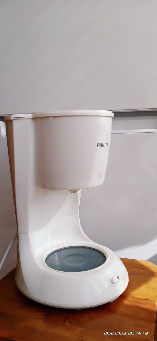 Кофеварка капельная Philips  hd7447, белая, в упаковке,  с гарантией
