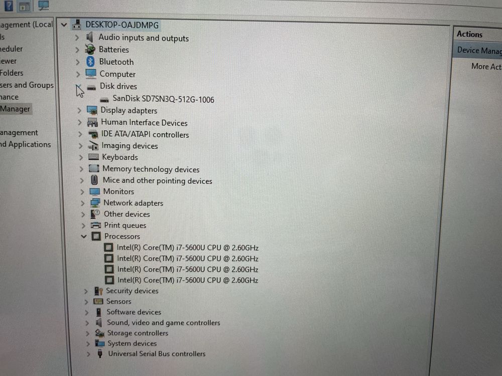 Hp EliteBook 810 - i7-5600U,HDD- 512 SSD, Battery- 2h