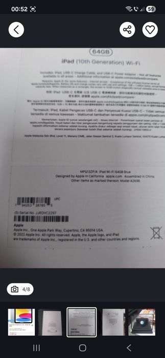 Tableta Apple Ipad 10 Noua sigilata!