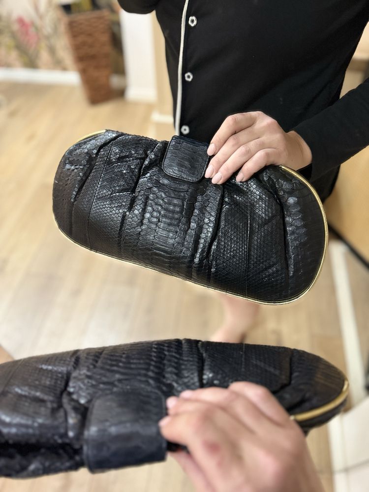 Vand geanta superba piele de piton unicat