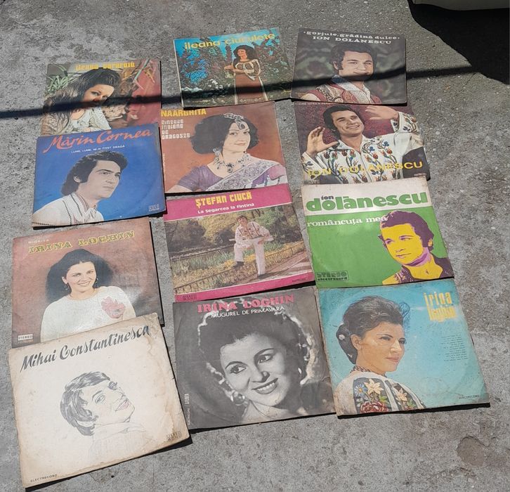 Viniluri populară pe 33 rpm de la Electrecord.