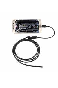 Camera endoscopica 5.5 mm, USB, 2 m, 6 LED-uri, Android Tip C Adaptor