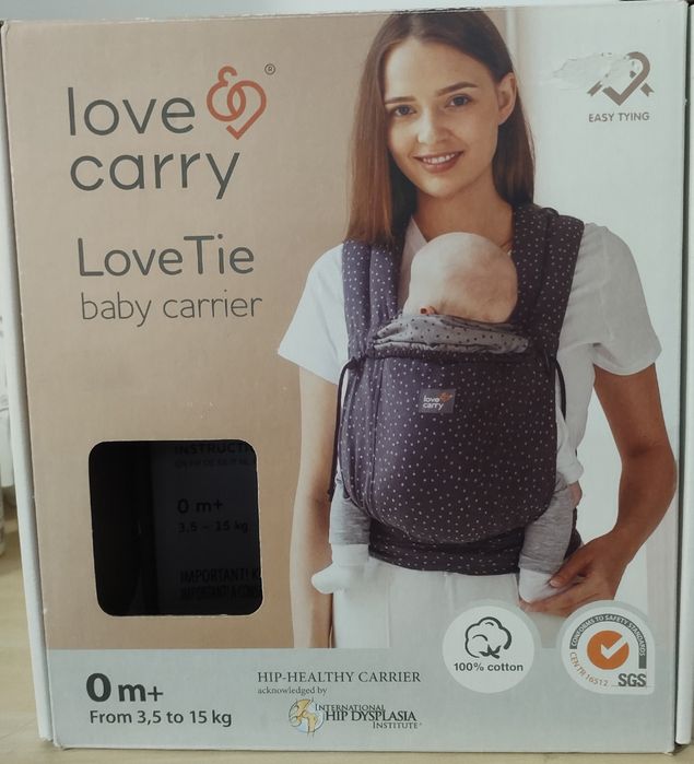 Ергономична Раница LOVE & Carry Love Tie Organic за бебеносене