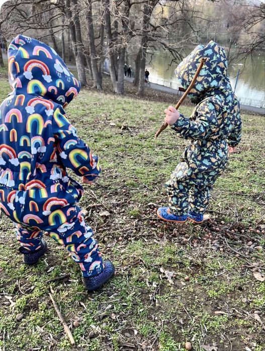 Salopeta softshel cu gluga (marimea 92)