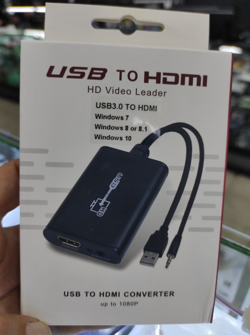 Переходник  USB   hdmi , конвертер