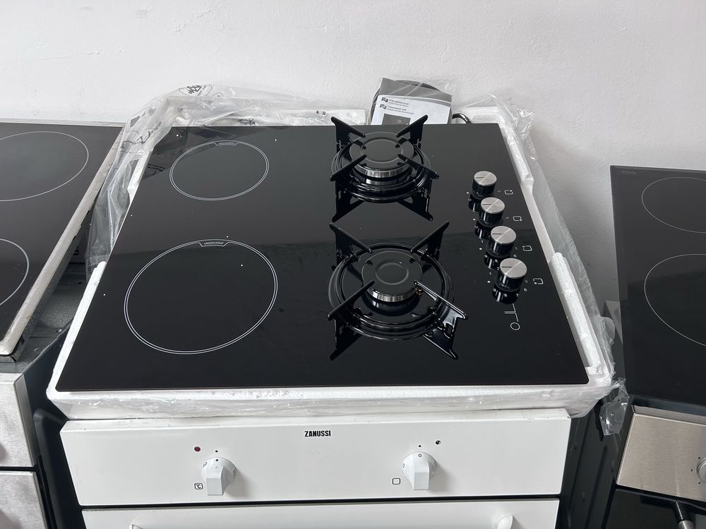 НОВО Плот ,Котлон за вграждане Стъклокерамичен 2 газ 2 ток,3000W