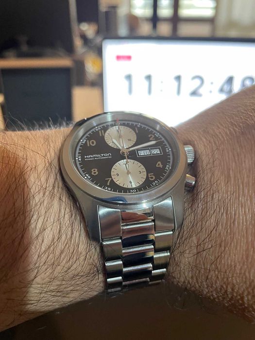 Мъжки часовник HAMILTON KHAKI FIELD Auto Chronograph НОВ - 2495.00 лв.