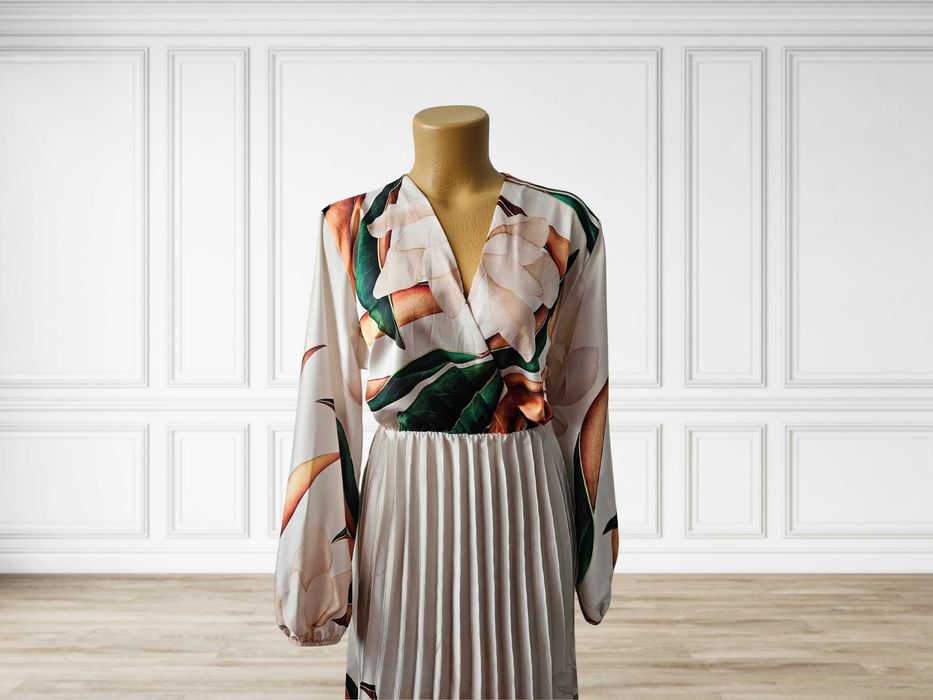 Пролетна рокля с миди дължина