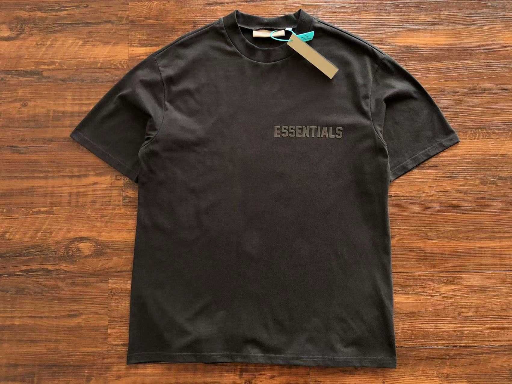 тениска Fear of God ESSENTIALS Black T-shirt