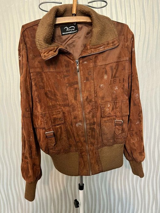 Куртка бомбер под замшу