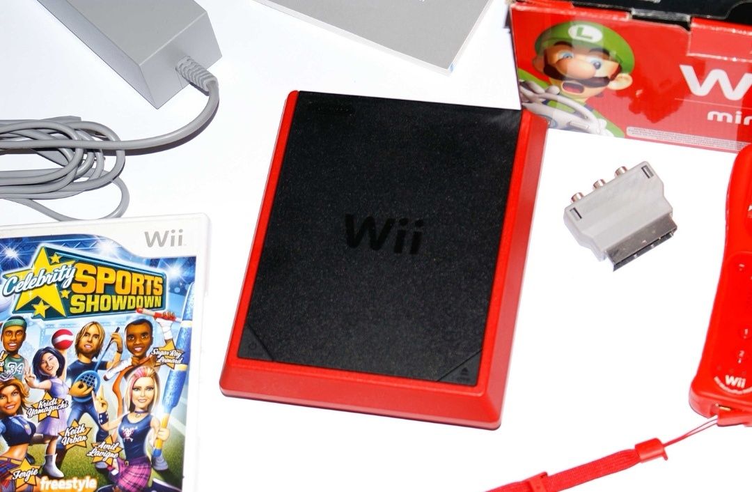 Nintendo Wii Mini видео игра пълен комплект Нинтендо мини + игра