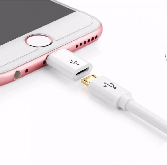 Adaptor - incarcator -iPhone 5 5s 5se 6 6s 7, 7+, 8 microusb apple