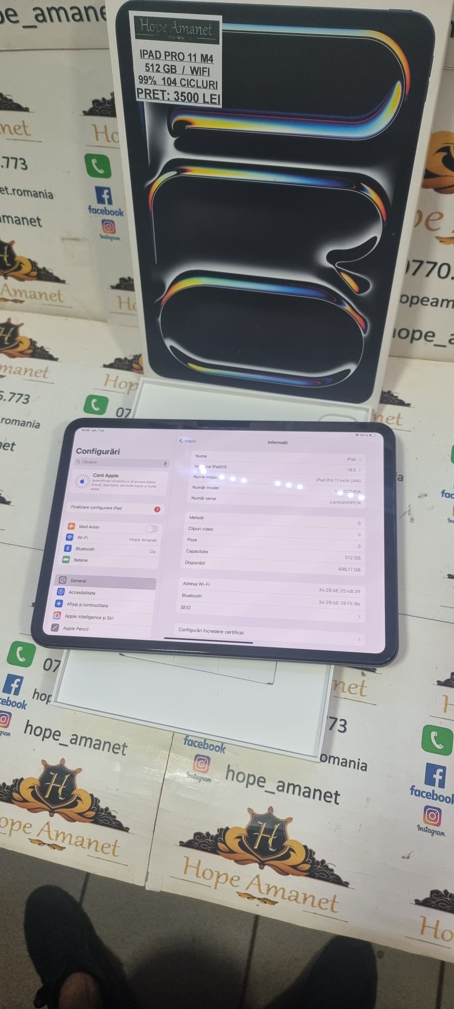 Hope Amanet P6 ipad Pro 11 M4 512GB