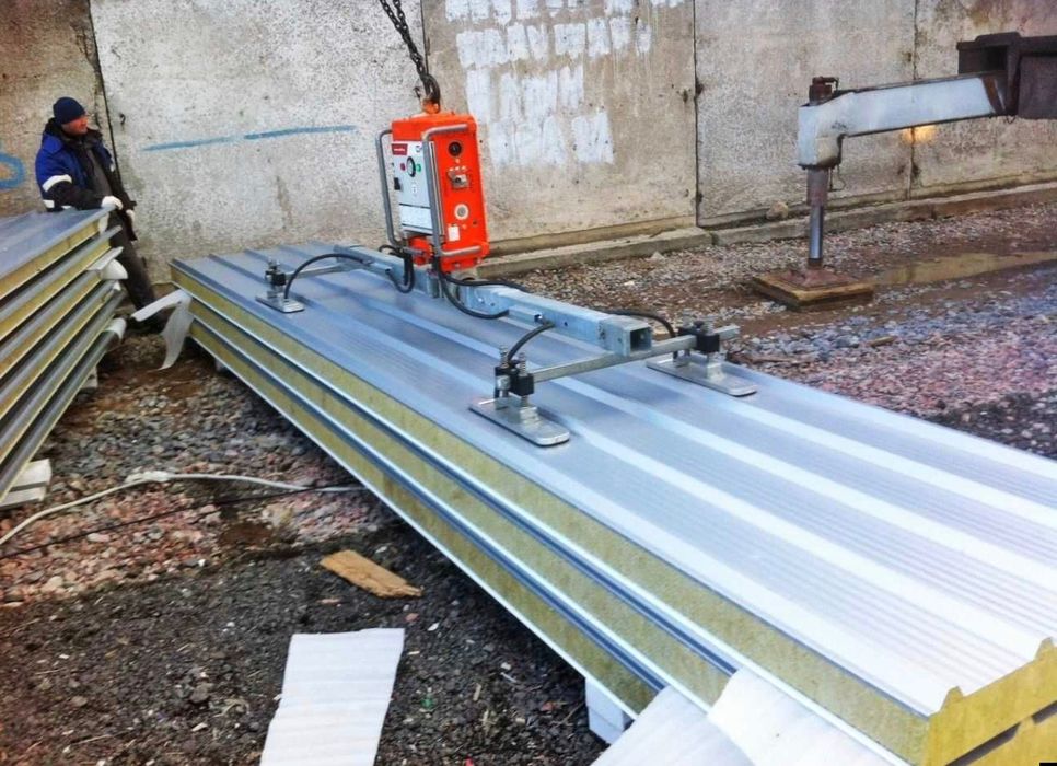 Вакуумные захваты (присоски) для сэндвич-панелей и стекла